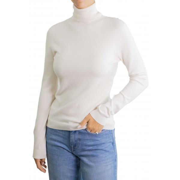 Maglioncino collo alto tinta unita